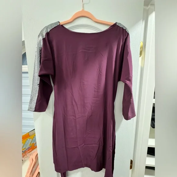 armani exchange purple dress Armani Exchange Shirt Dress | Shift Dress | Purple | size 2